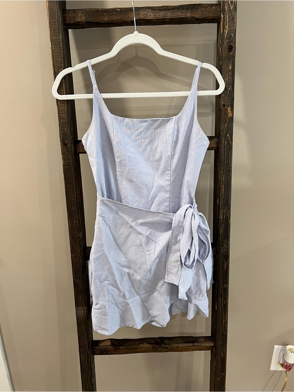 Princess Polly Blue Linen Dress